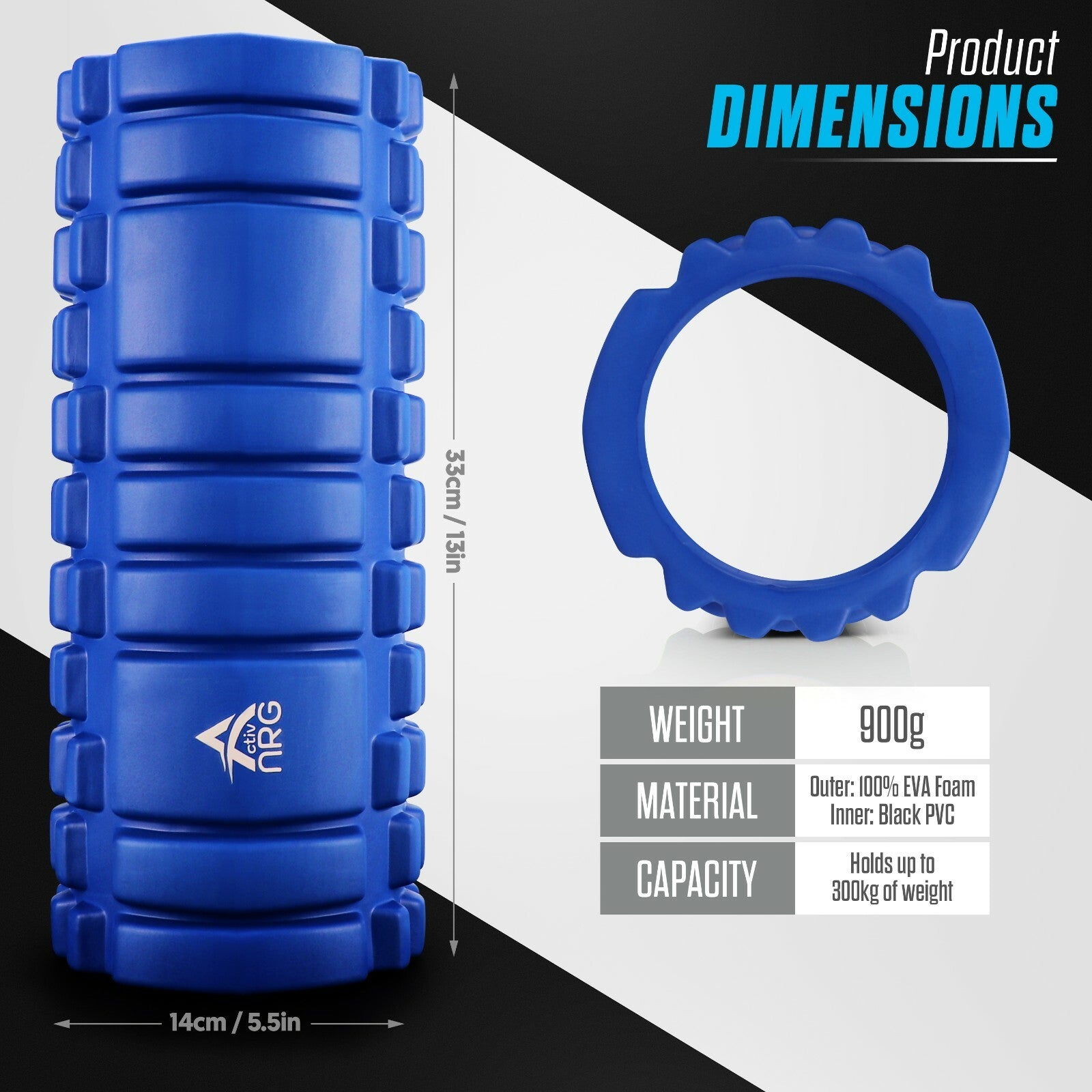 Foam Fitness Roller for Deep Tissue Massage Grid Muscle Trigger Point Muscles