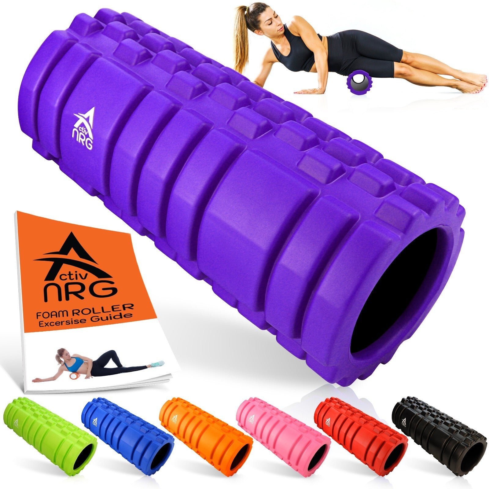 Foam Fitness Roller for Deep Tissue Massage Grid Muscle Trigger Point Muscles