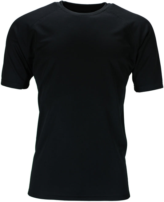 New Mens Breathable T Shirt Wicking Cool Dry Running Gym Top Sports Performance