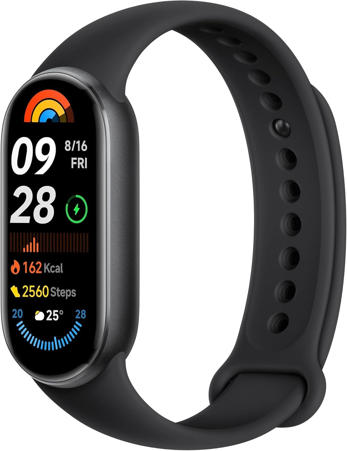 Smart Band 9 Fitness Tracker, 1.62" AMOLED Display, 21-Day Battery, 150+ Sports Modes, Heart Rate & Spo₂ Monitoring, Sleep Tracker, 5ATM Waterproof, Mi Fit App, 2-Year Warranty – Midnight Black