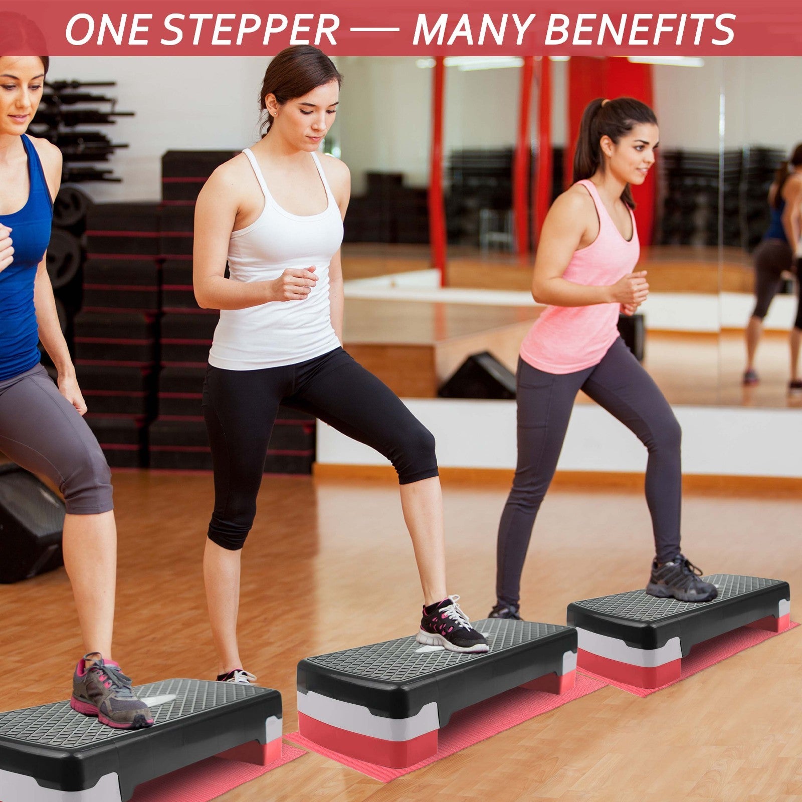 Non Slip Aerobic Stepper Yoga Step Board Gym Fitness Exercise Cardio Home Yoga